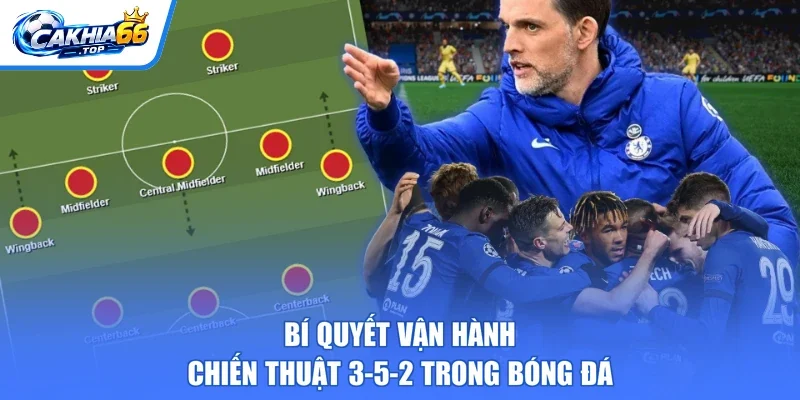 Bí quyết vận hành chiến thuật 3-5-2 trong bóng đá
